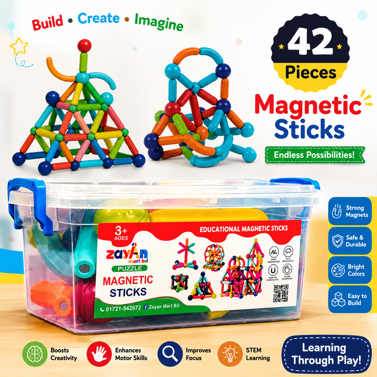 Zayan Magnetic Stick 42 pieces